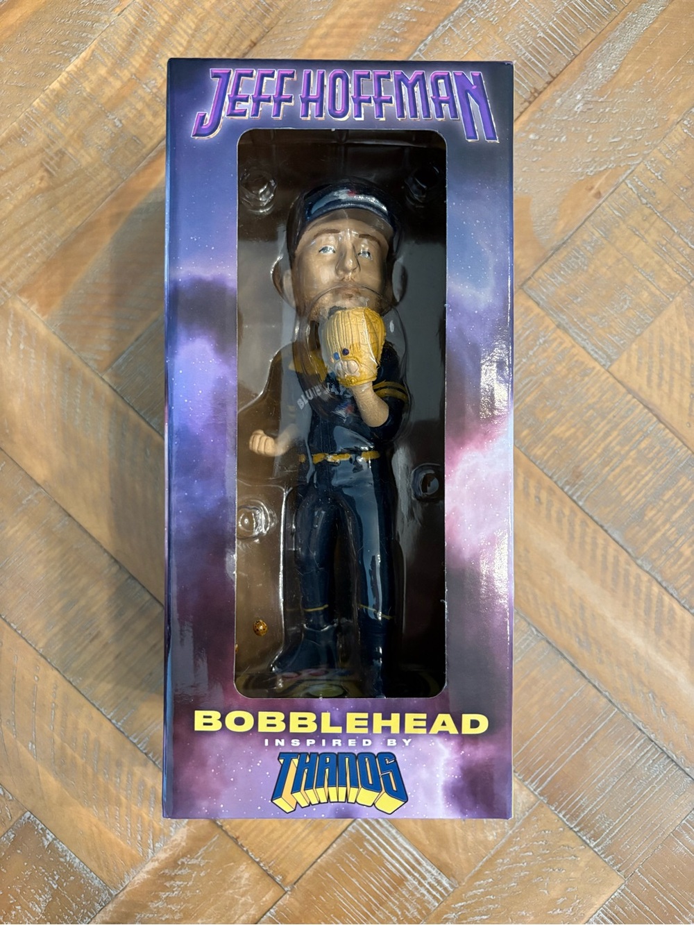 Toronto Blue Jays Jeff Hoffman Thanos Bobblehead 2025 SGA Marvel Avengers NIB